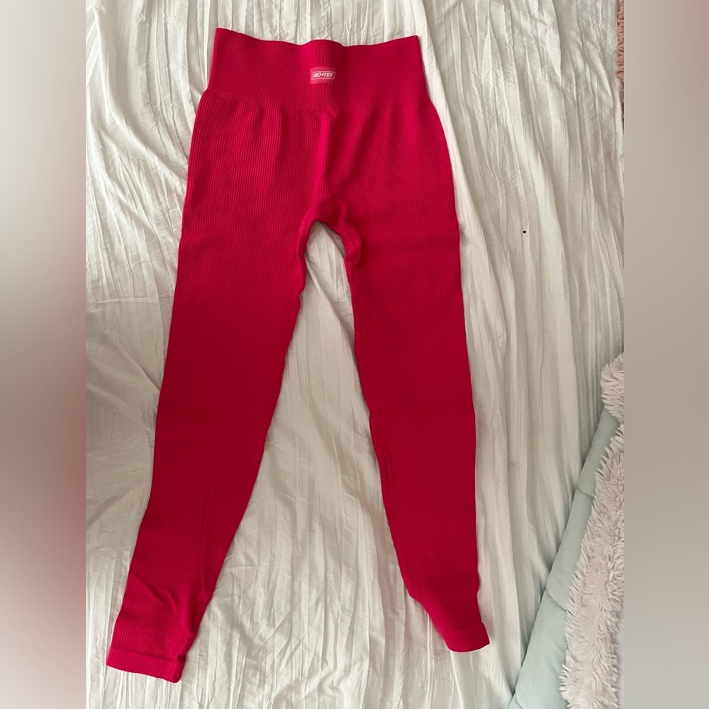 Hot Pink Bo+Tee Leggings